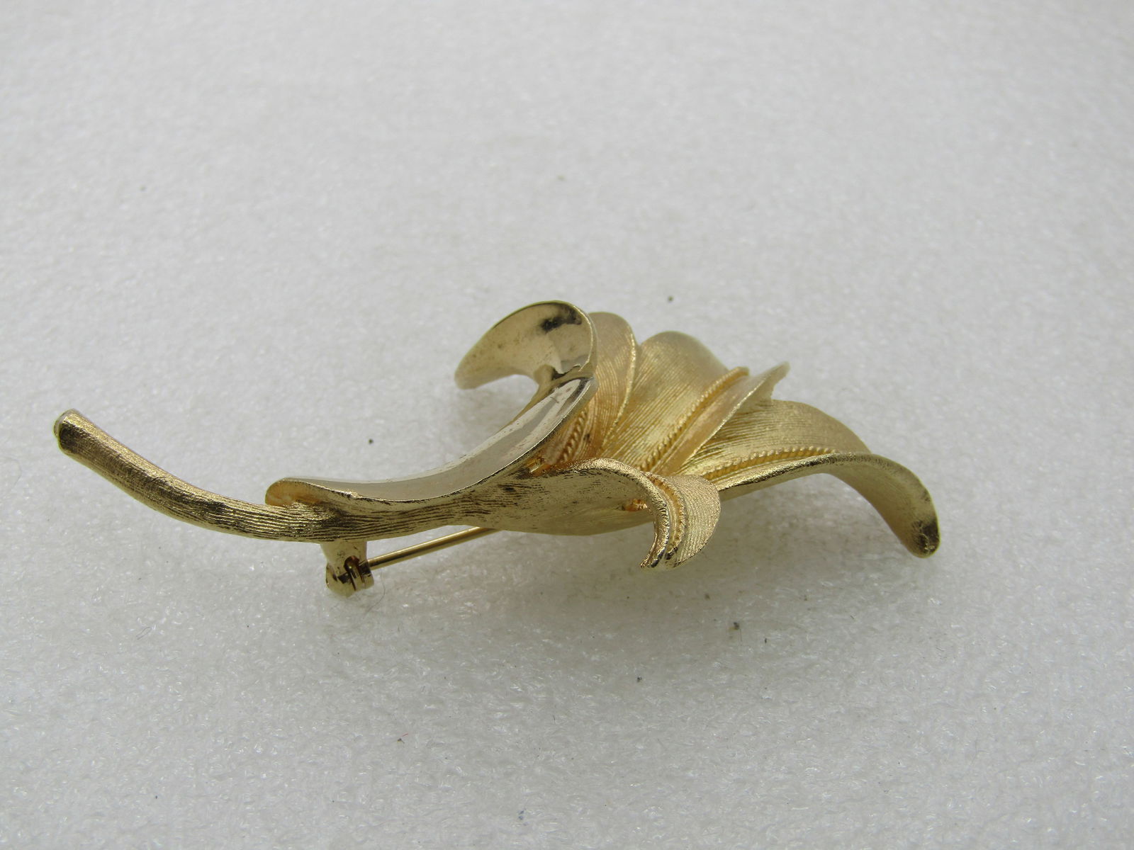 Vintage Coro Pegasus Lily Blossom Brooch, 1960's, 3" - 3