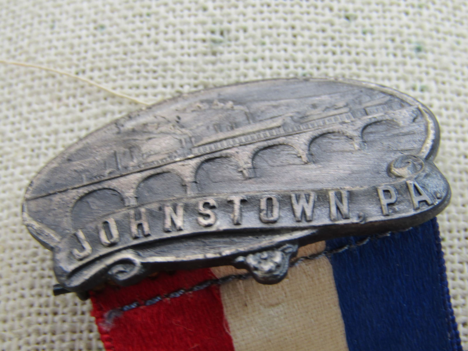 Junior Order of United American Mechanics O.U.A.M 63rd State Council, Johnstown, PA, Medal, 1922, - 3