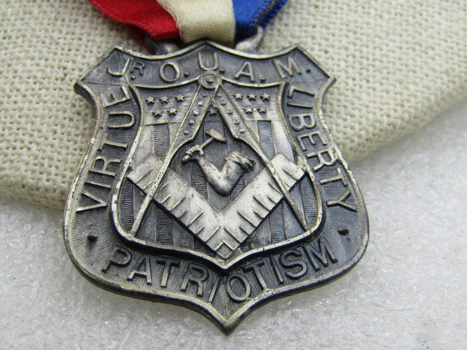 Junior Order of United American Mechanics O.U.A.M 63rd State Council, Johnstown, PA, Medal, 1922, - 4