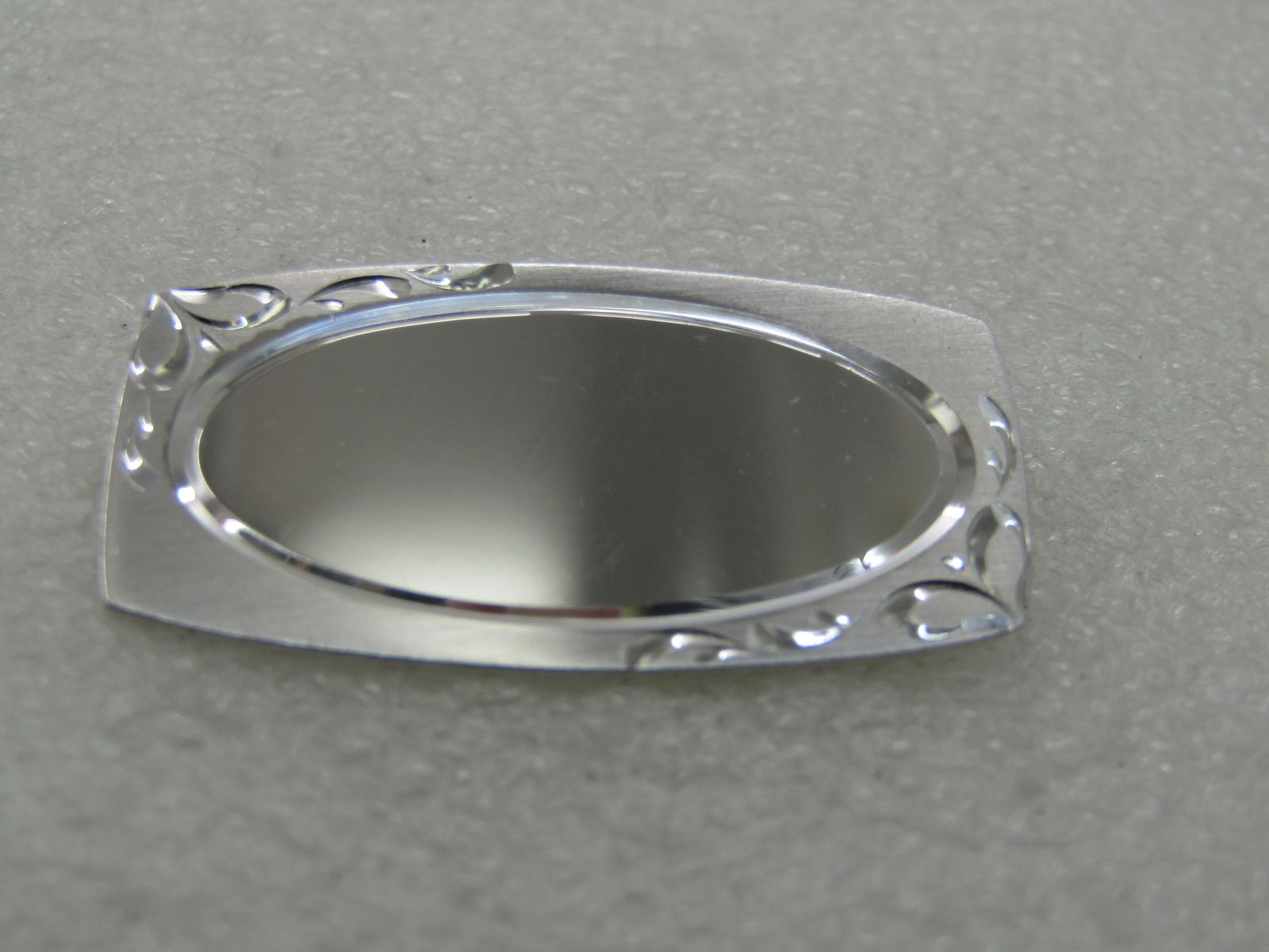 Vintage Sterling LaMode Brooch, Engravable, 1.5" by .75" - 2