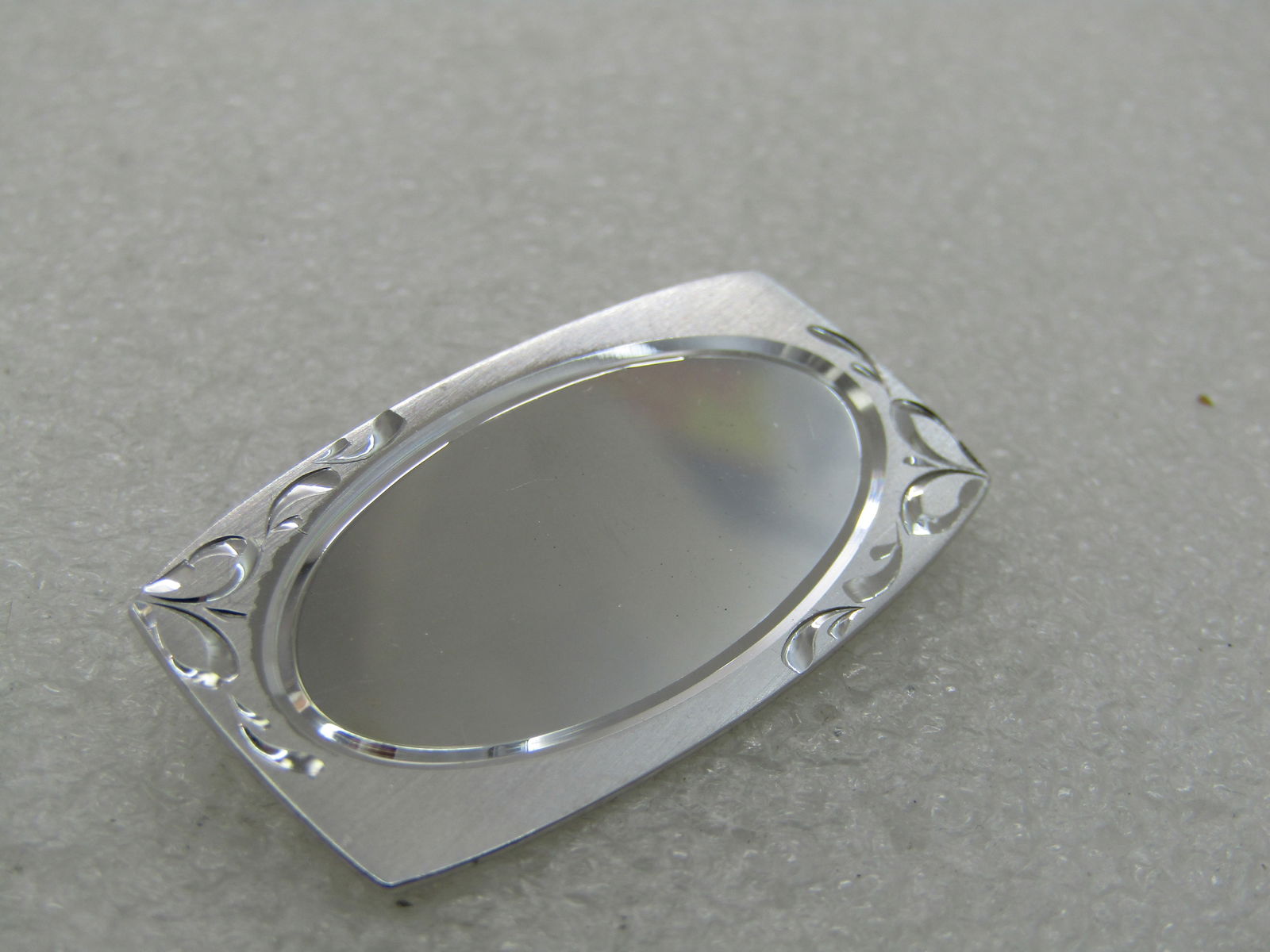 Vintage Sterling LaMode Brooch, Engravable, 1.5" by .75" - 3