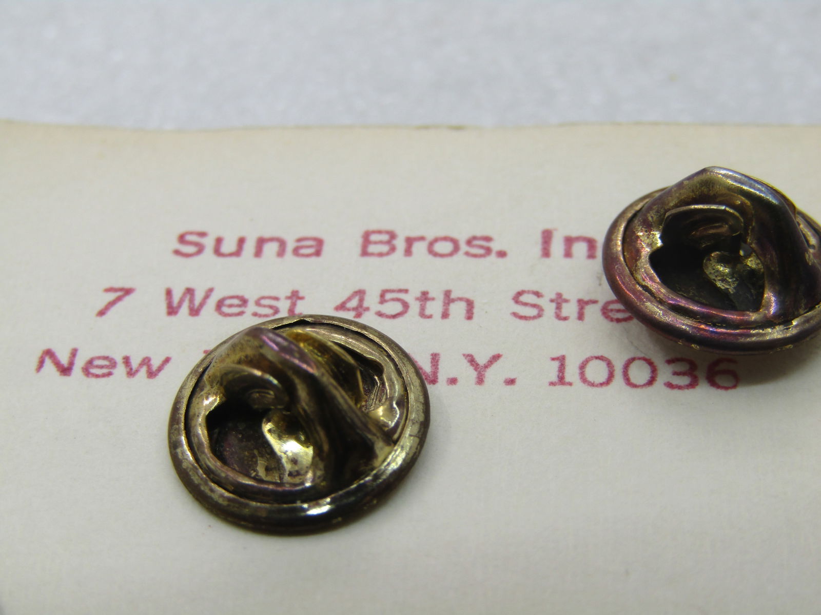 Vintage 3 Enameled Apple Tack Pins/Brooches, Suna Brothers, NY - 4