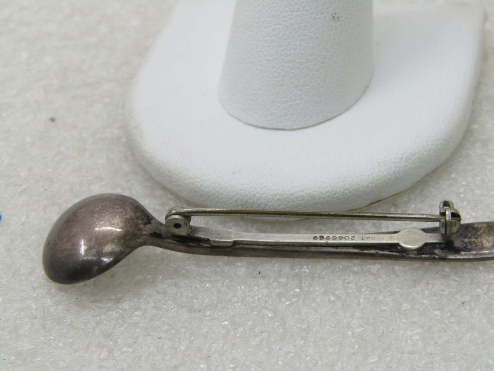 Vintage Sterling Silver Spoon Brooch, 1960's, 2.5" - 3