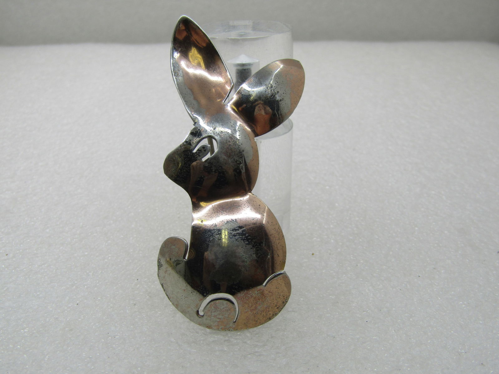 Vintage Sterling Silver Rabbit Brooch, 1960's, 2.75" (1 of 7)