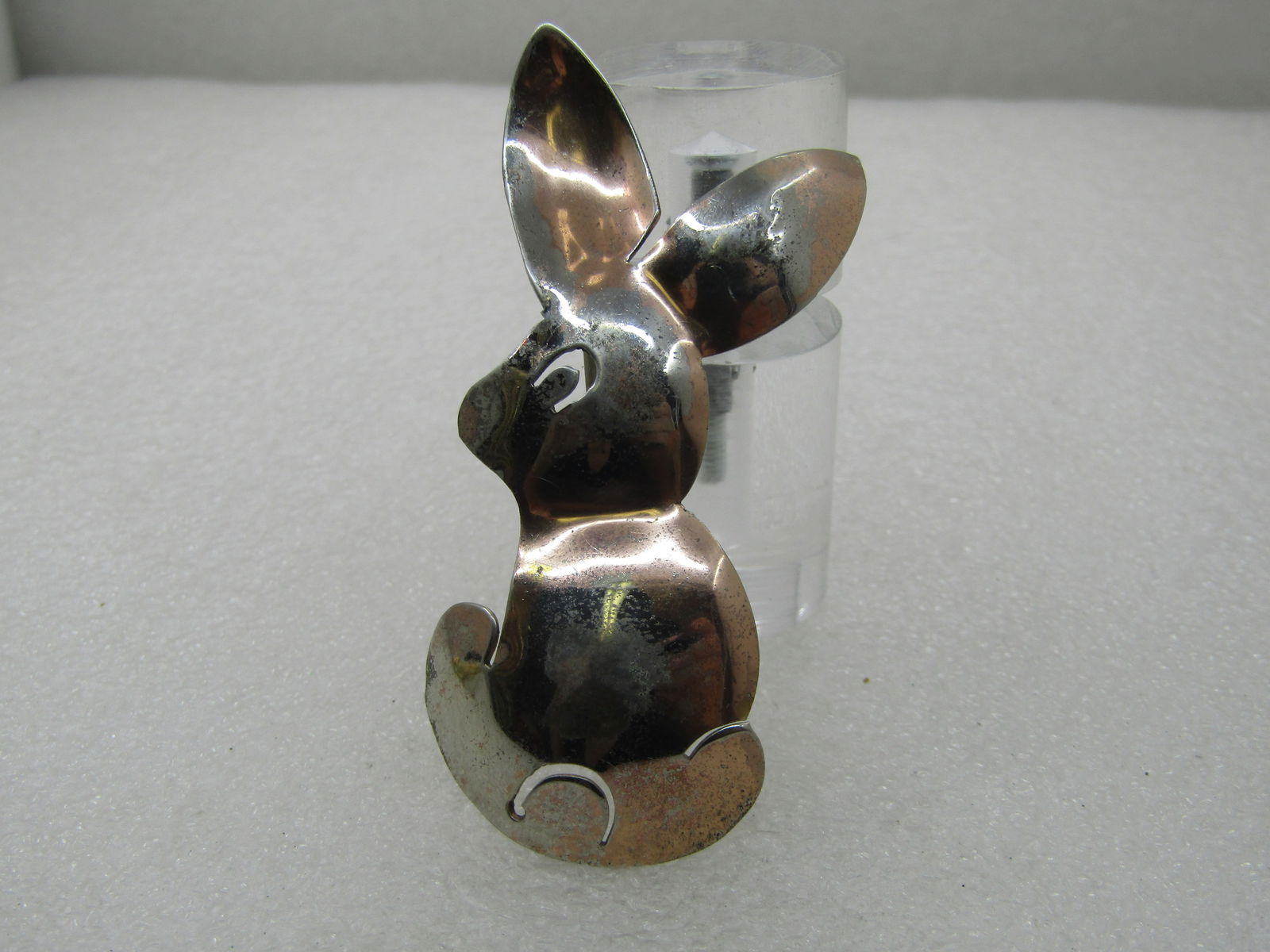 Vintage Sterling Silver Rabbit Brooch, 1960's, 2.75" - 2