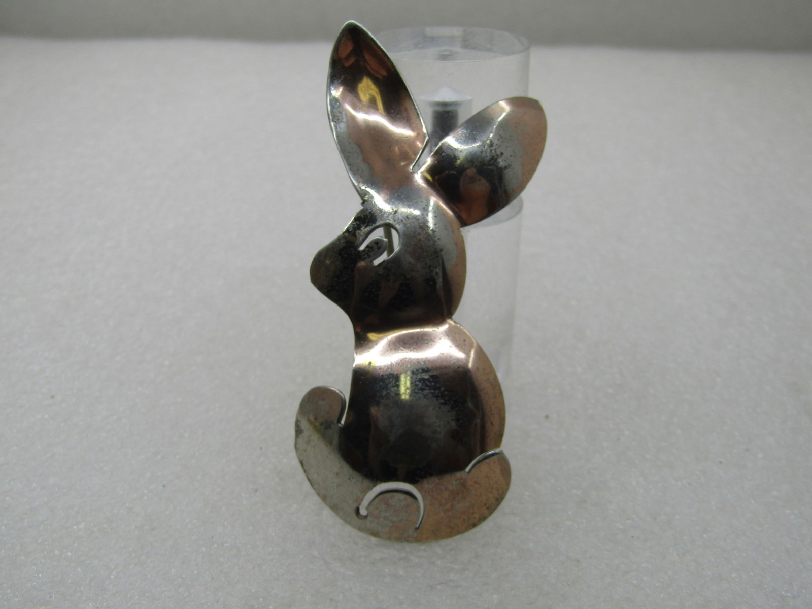 Vintage Sterling Silver Rabbit Brooch, 1960's, 2.75" - 3