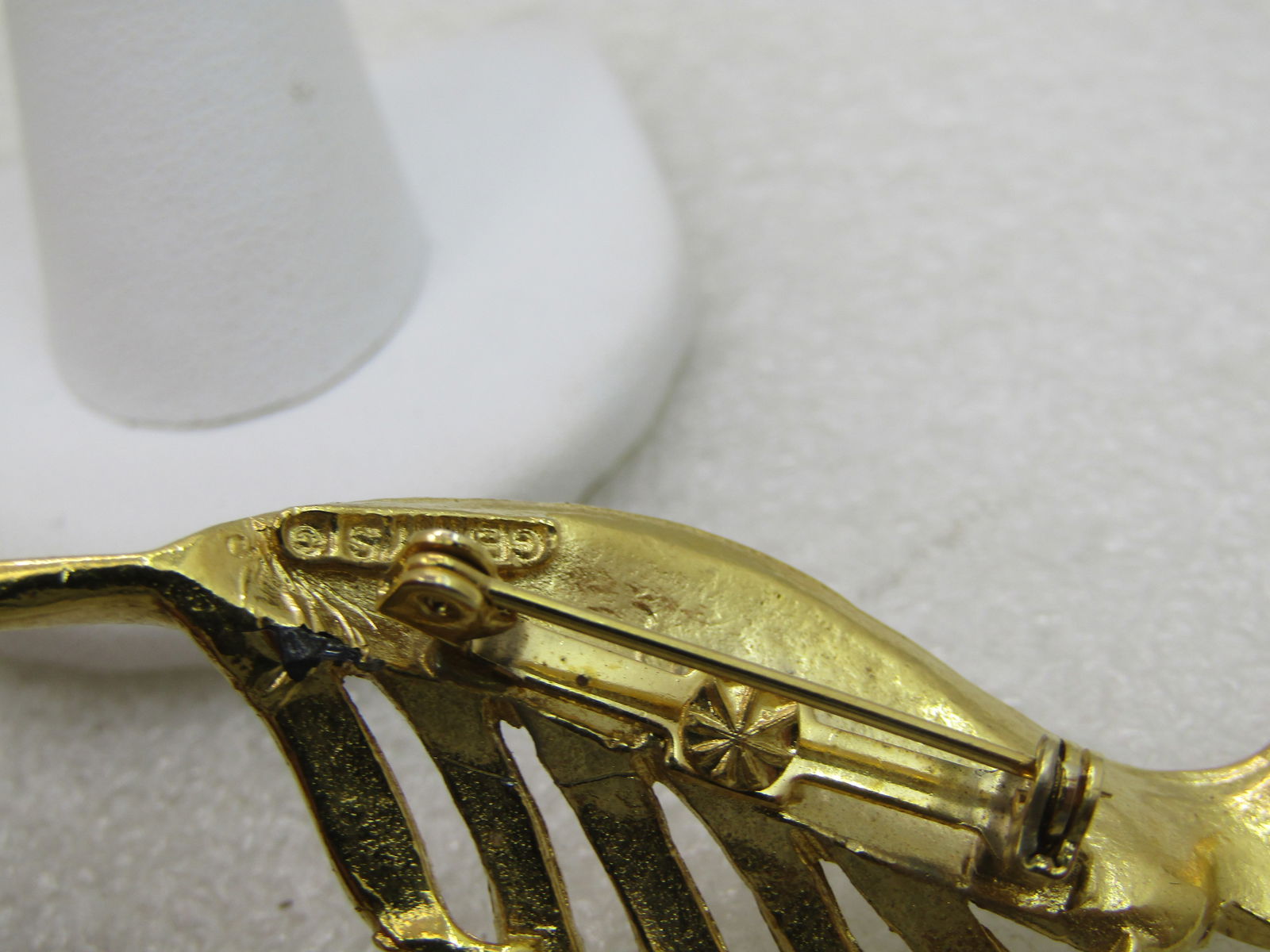 Vintage Gerry's Leaf Brooch, 1960's, 2.5" Long, NL - 6