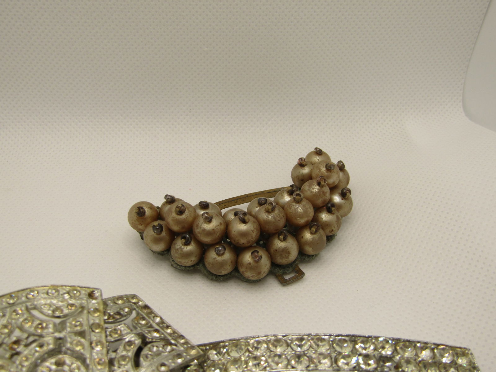 Vintage Lot Rhinestone Shoe Clips, Buckles, Brooches - 8 Pcs, Repurpose/Repair/Wear - 3