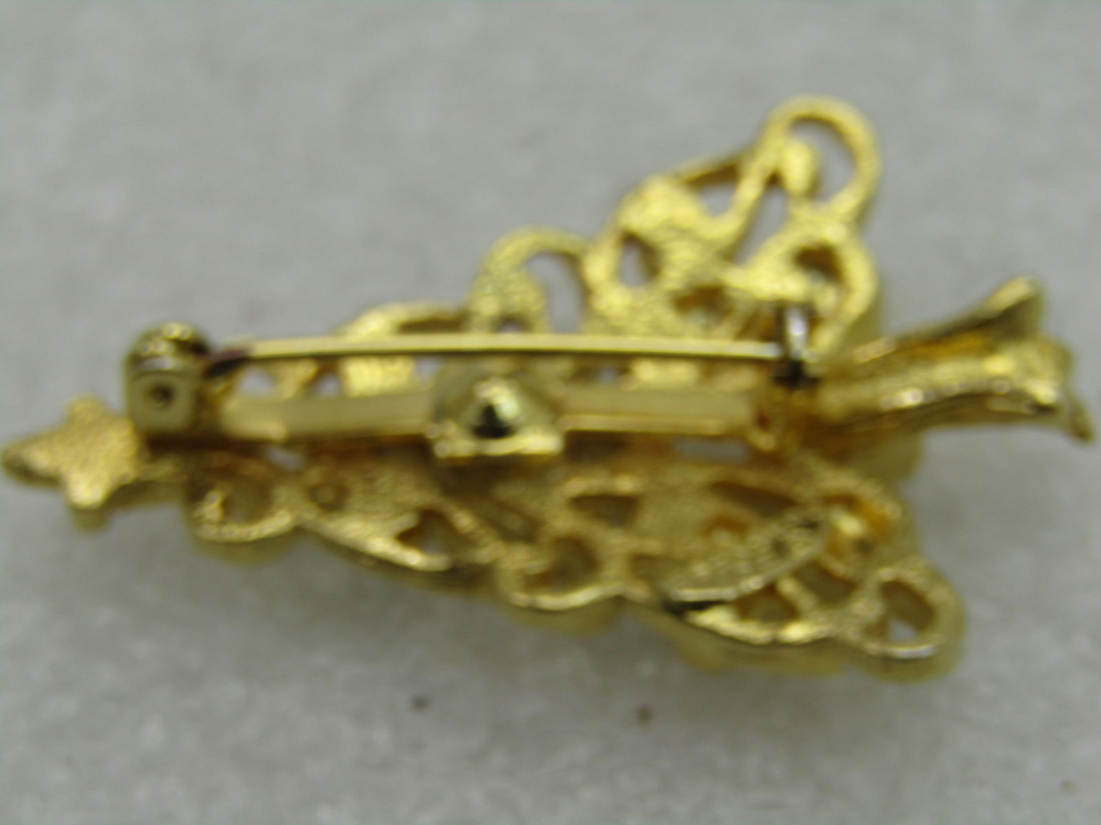 Vintage Eisenberg Ice Rhinestone Christmas Tree Brooch 2.25", 1960's - 4