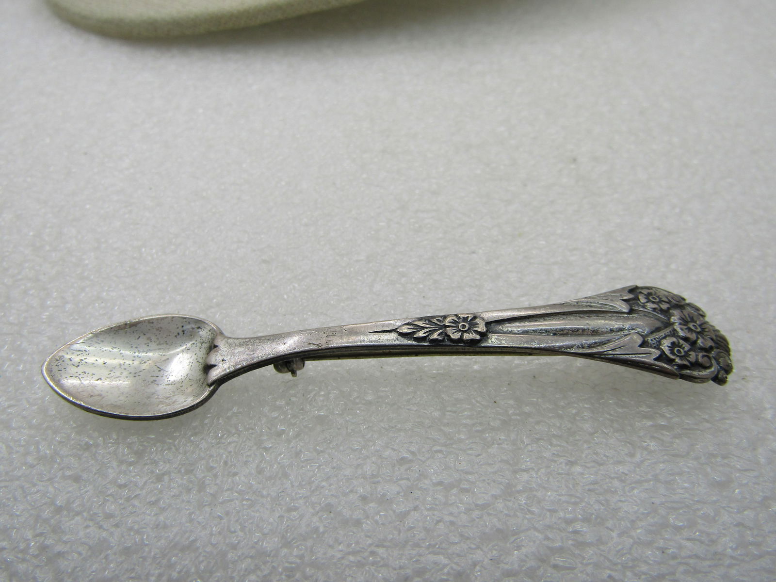 Vintage Coro Pegasus Sterling Floral Spoon Brooch, Mid-Century - 6