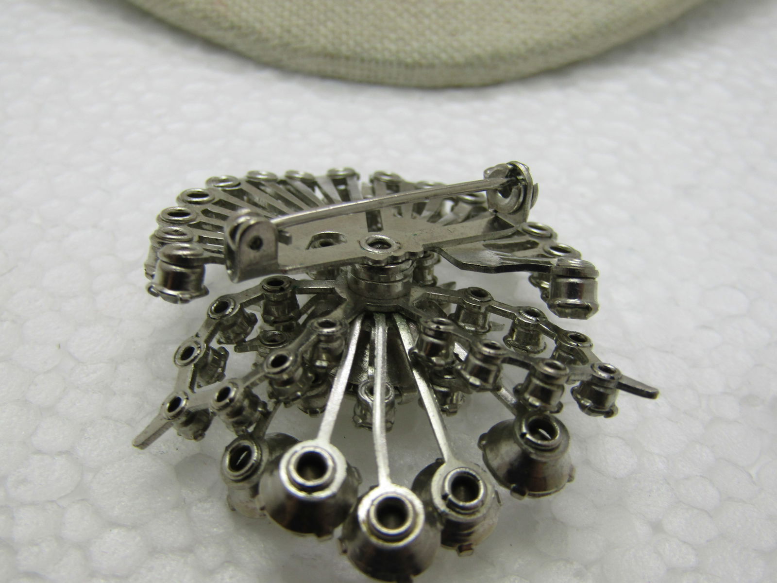 Vintage Art Deco Rhinestone Statement Brooch, 2",1930's- 1940's - 4