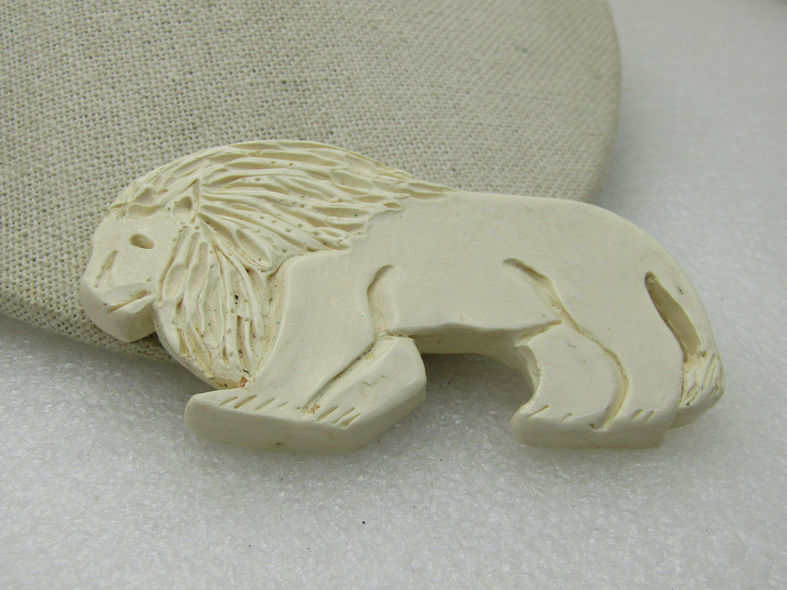 Vintage Hand Made Lion Brooch, 3" - 3