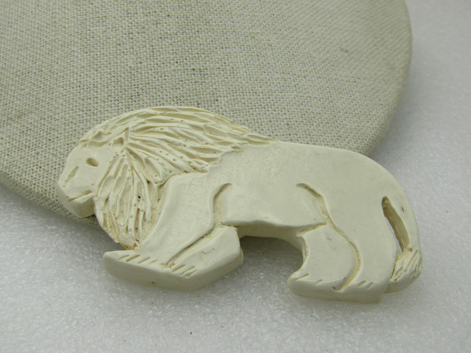 Vintage Hand Made Lion Brooch, 3" - 4