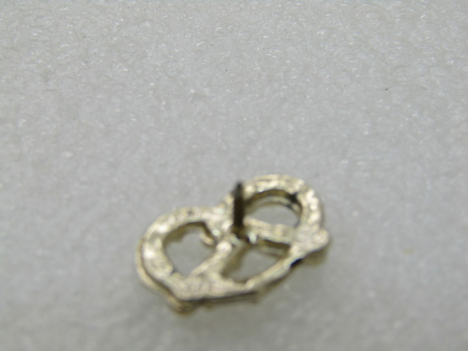 Vintage Salted Pretzel Tack Brooch/Pin, 3/4" - 4