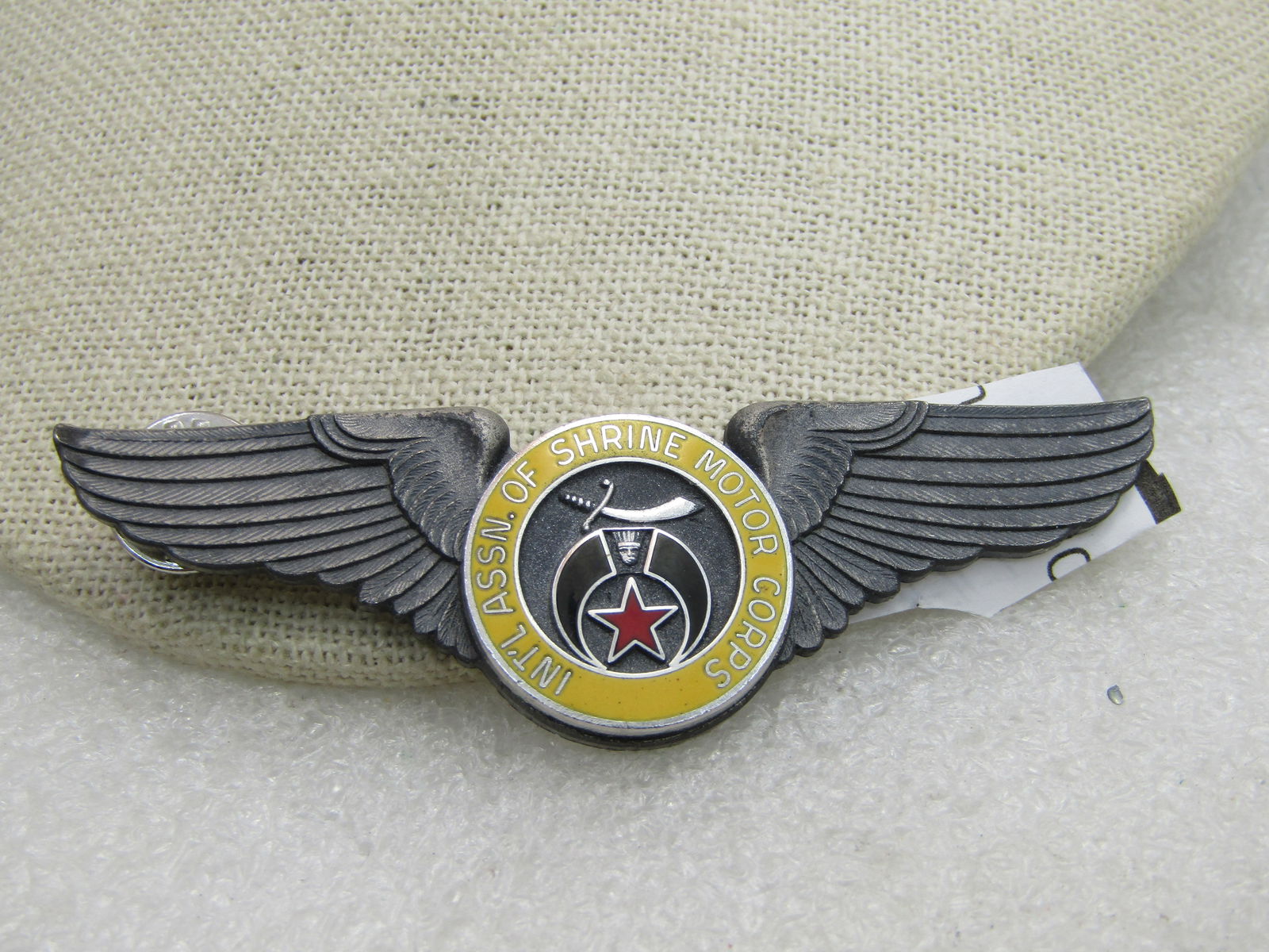 International Association of Shriner Motor Corps Banner Winged Pin/Medal - 2