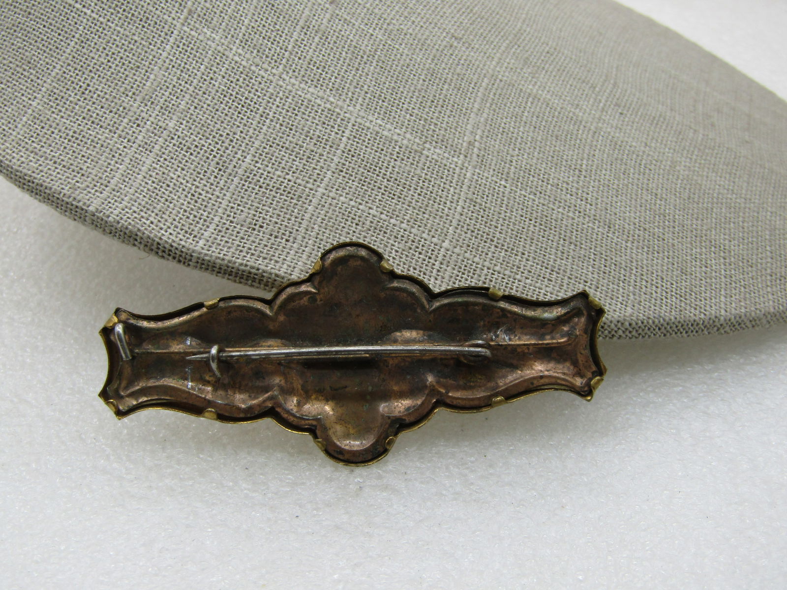 Victorian Eagle Banner Brooch, C-Clasp, 2.75" , 1890's - 4