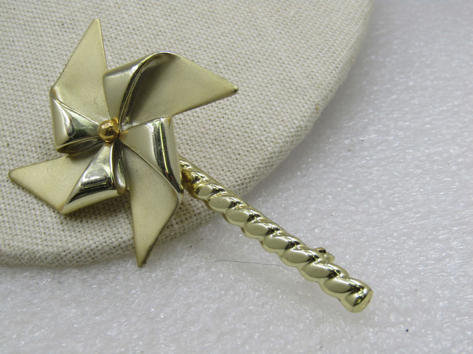 Vintage Arvo Spinning Pinwheel Brooch, 1960's-1970's, 3.25" - 2