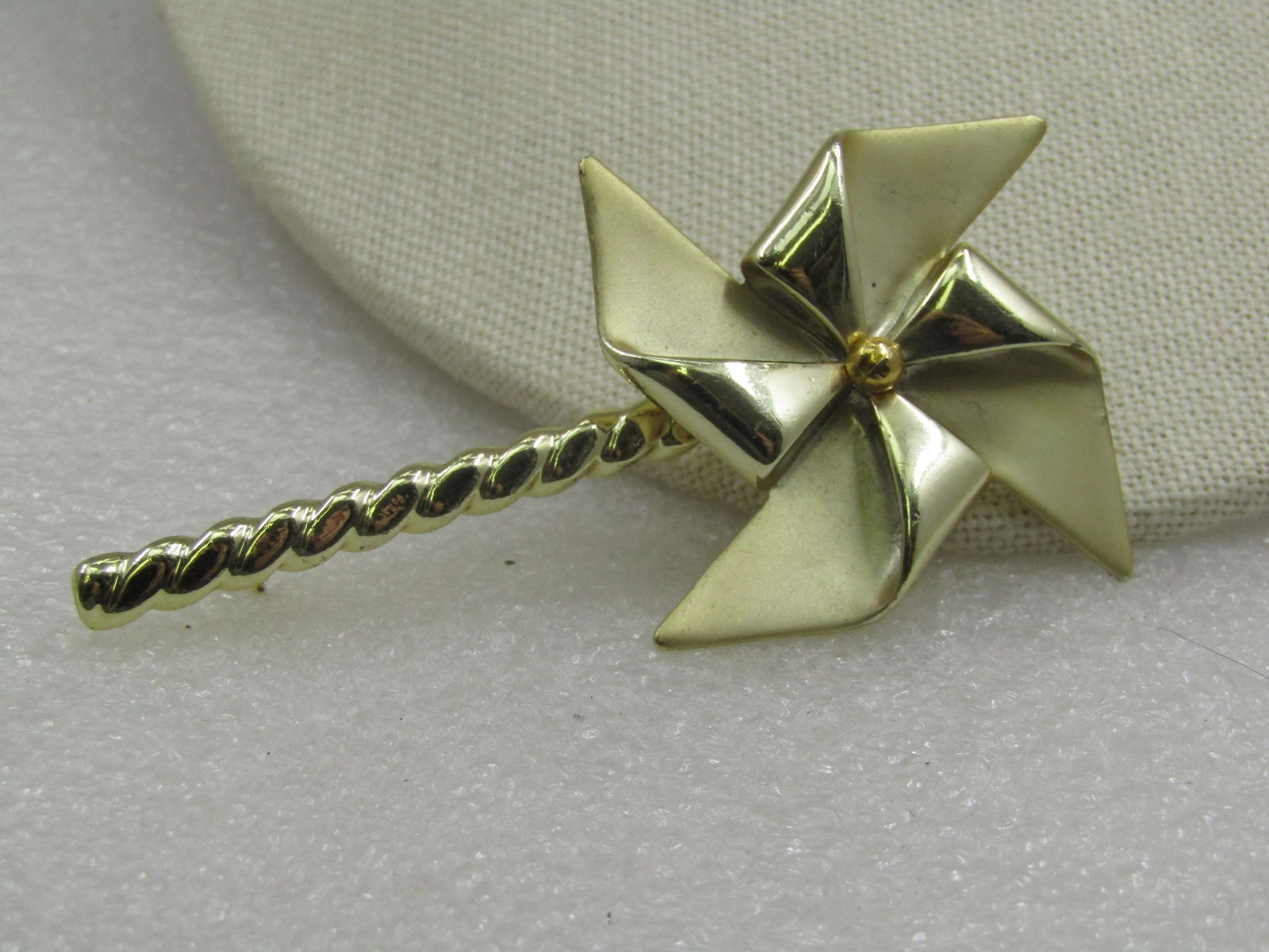 Vintage Arvo Spinning Pinwheel Brooch, 1960's-1970's, 3.25" - 3