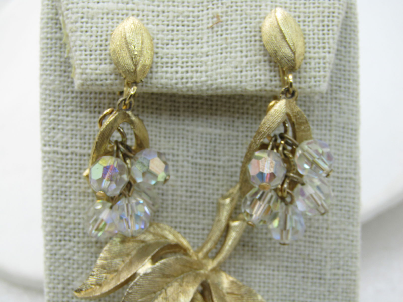 Vintage LJM Crystal Brooch & Earrings Set, 1960's. Laurentian Jewelry Mfg, Montreal - 4