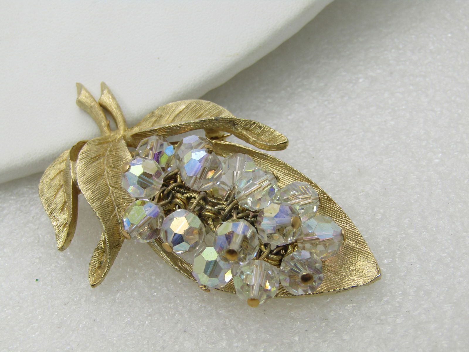 Vintage LJM Crystal Brooch & Earrings Set, 1960's. Laurentian Jewelry Mfg, Montreal - 8