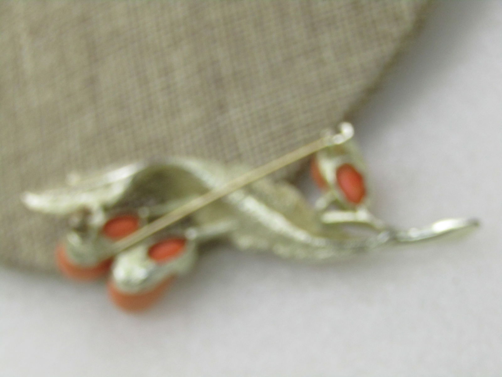 Vintage Leaf With Orange Berries Brooch, Sarah Coventry, 1960's-1970's - 4