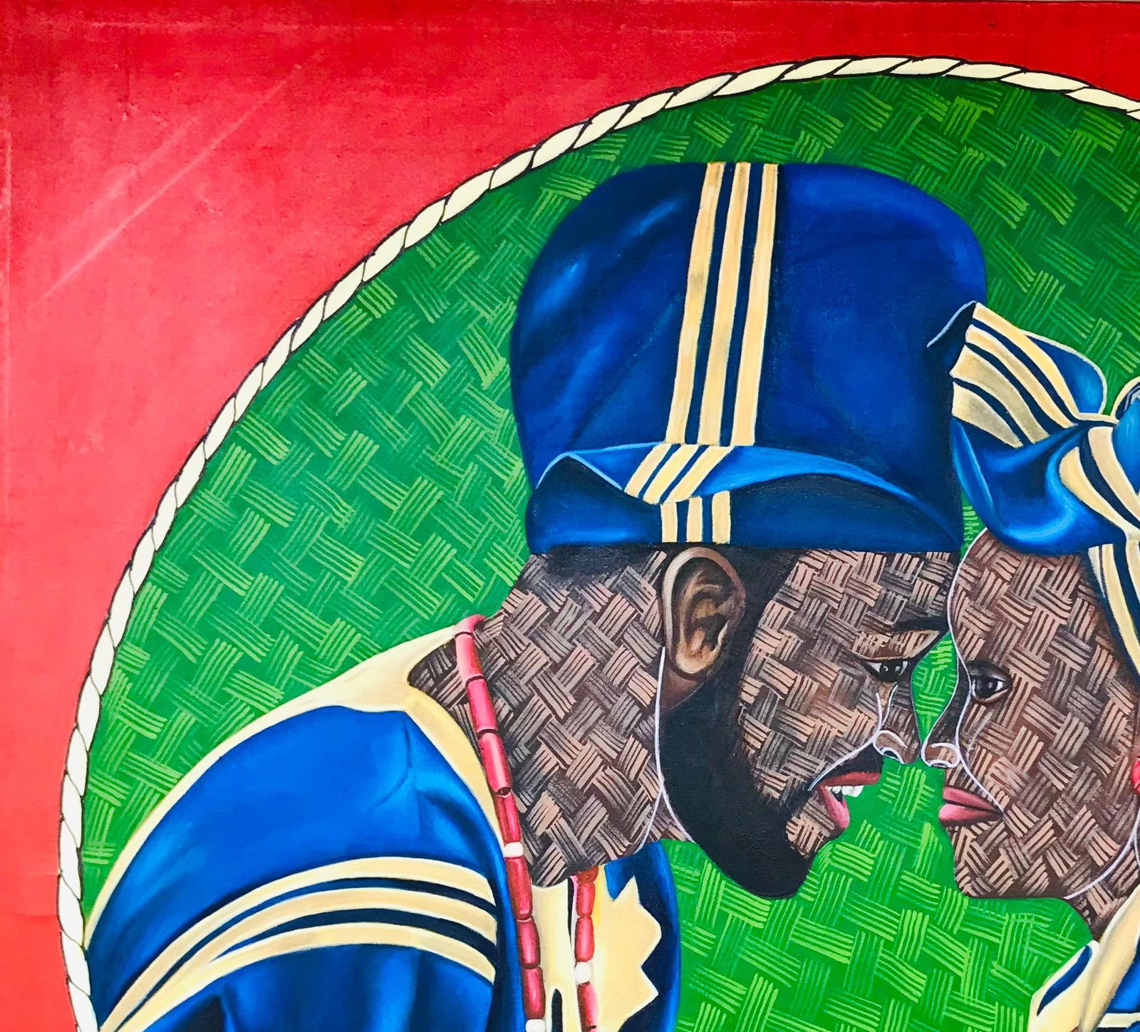 Ayotunde Ayomide, Iron Sharpens Iron -Contemporary, 21st Century, Figurative Portrait, Couple Love, - 12