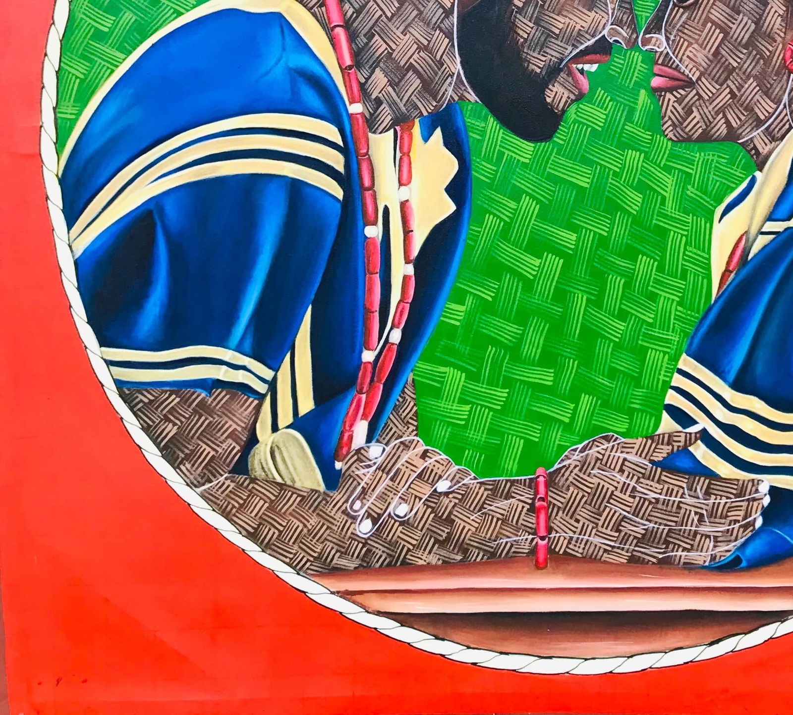 Ayotunde Ayomide, Iron Sharpens Iron -Contemporary, 21st Century, Figurative Portrait, Couple Love, - 2