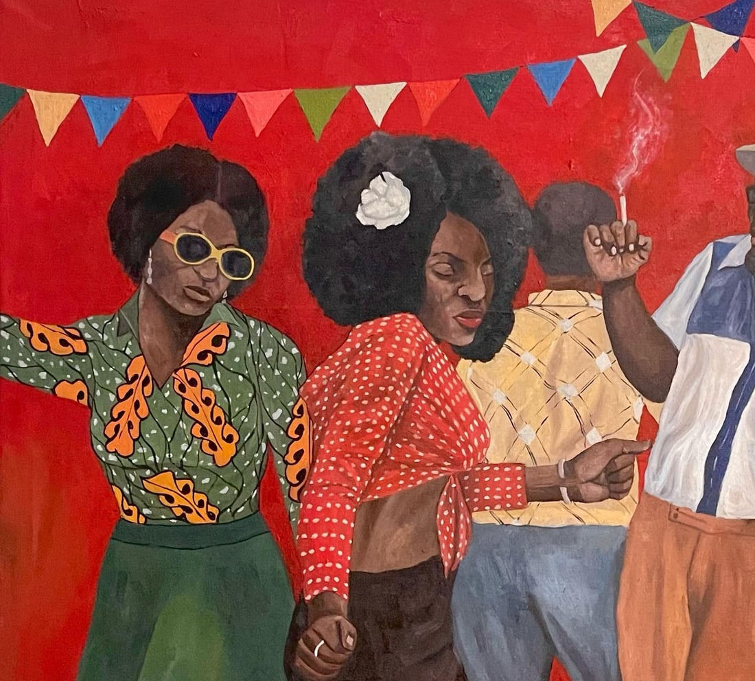 Morakinyo Femi, Disco Night - 21st Century, Contemporary, Figurative, Africa Party, Love, People, - 12