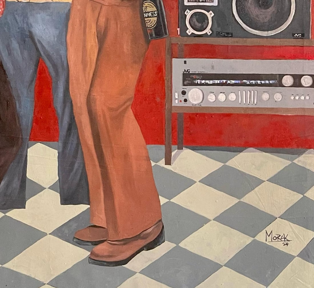 Morakinyo Femi, Disco Night - 21st Century, Contemporary, Figurative, Africa Party, Love, People, - 3