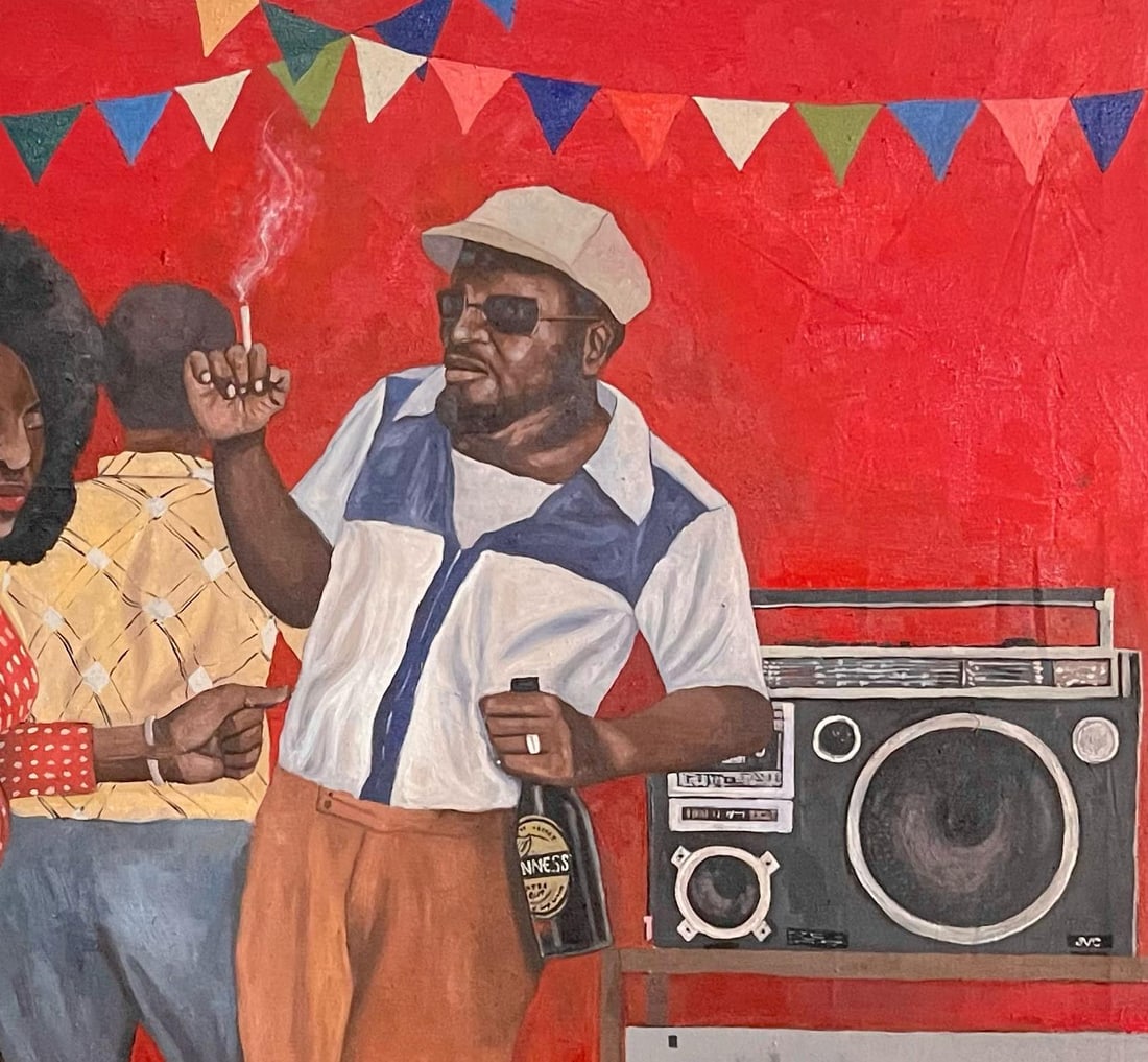 Morakinyo Femi, Disco Night - 21st Century, Contemporary, Figurative, Africa Party, Love, People, - 7