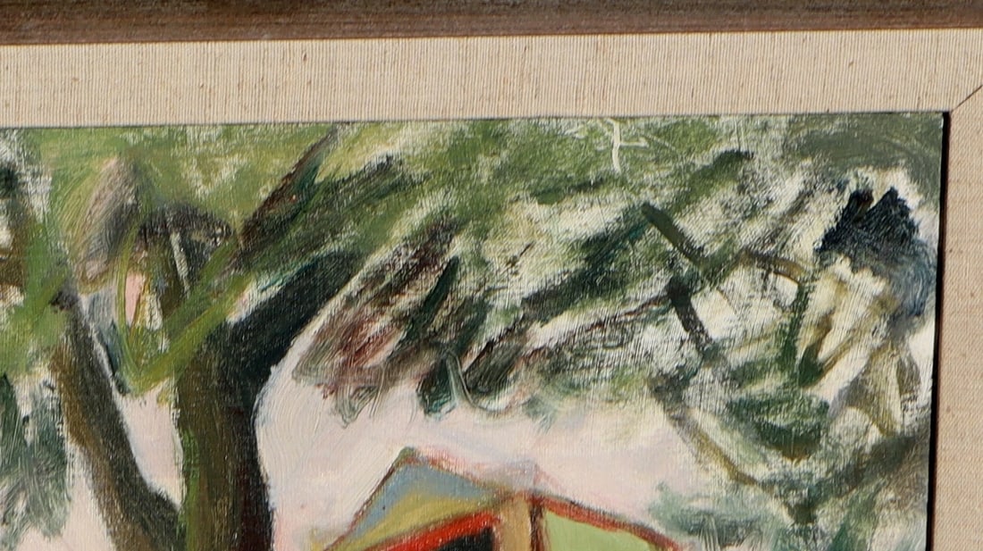 WILLIAM JURGEN HESTHAL Original Old Ink and Wash Drawing of Mexican Architecture - 3