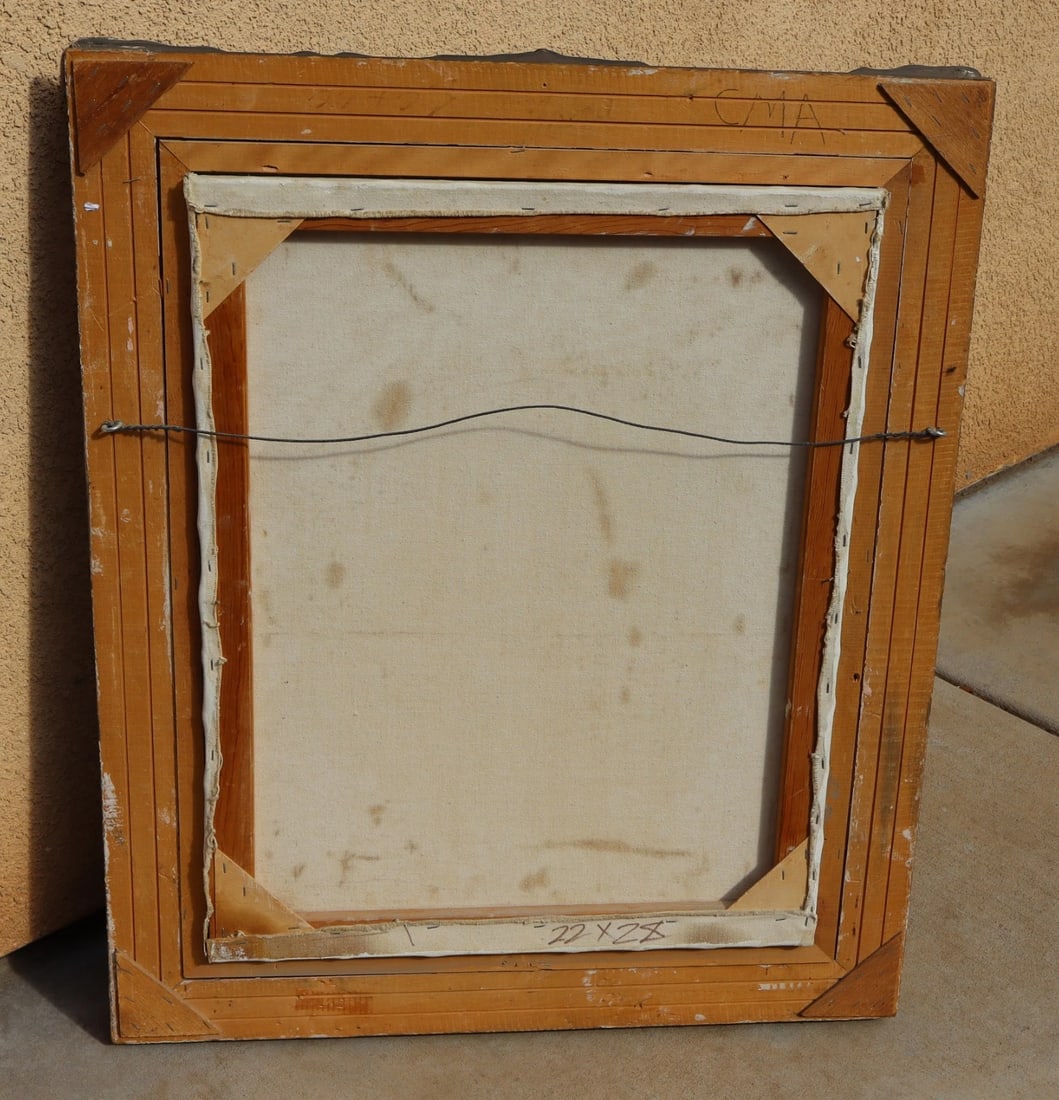 DYCKIE WALLACE California Original oil painting Santa Barbara Mission - 6