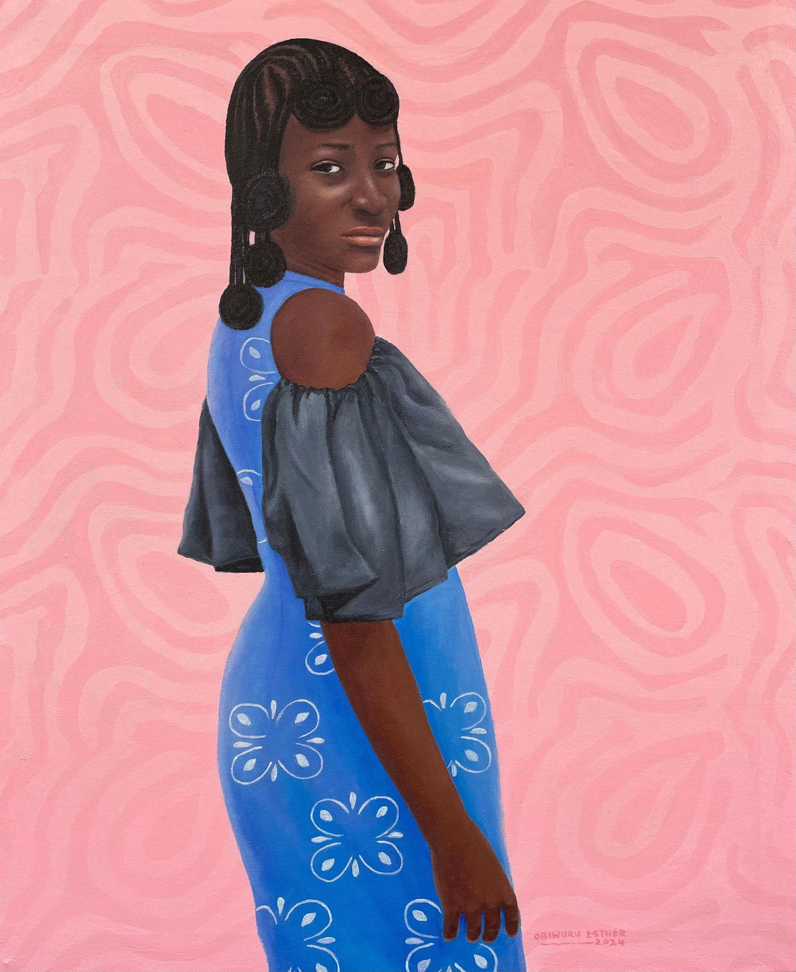 Esther Obiwuru, Resilience - 21st Century, Contemporary, Figurative, Portrait, Women, Africa, 2024 - 4