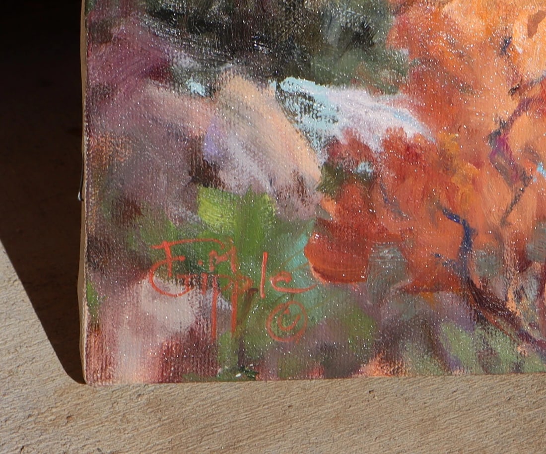 Luigi Pellegrino (Italian 1905-1970) Pulcinella's Puppet Theatre Rome 1958 oil - 3