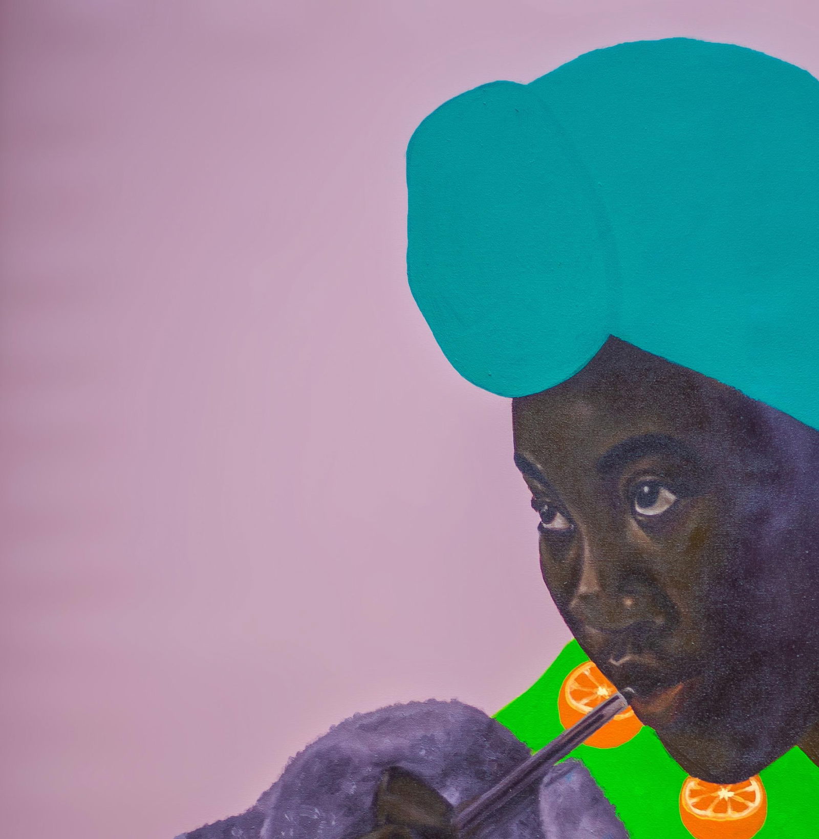 Babatunde Adeogun, Looking Forward - 21st Century, Contemporary, Figurative Portrait, Africa Women, - 12