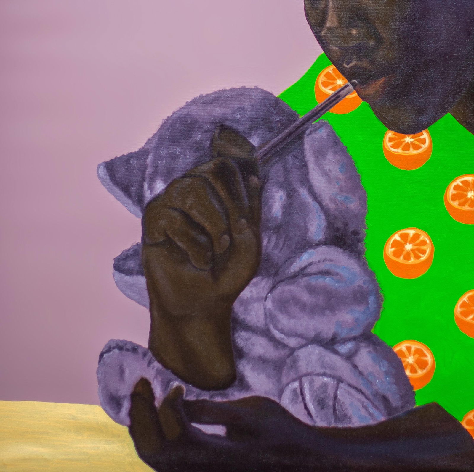 Babatunde Adeogun, Looking Forward - 21st Century, Contemporary, Figurative Portrait, Africa Women, - 2
