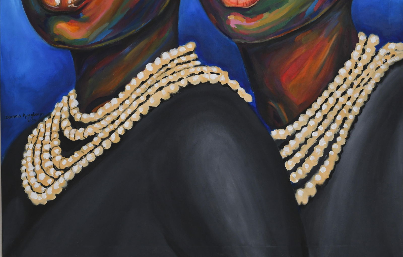 Damola Ayegbayo , Unconditional Love 3 - 21st Century, Contemporary, Figurative Portrait, Women, - 11