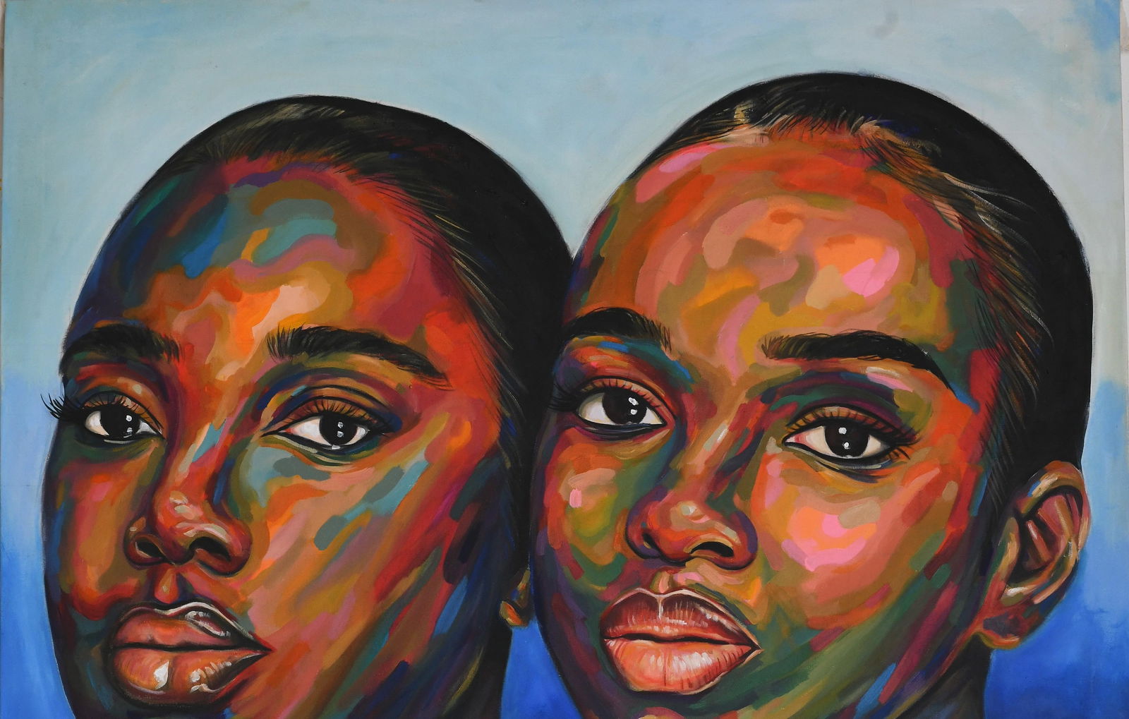 Damola Ayegbayo , Unconditional Love 3 - 21st Century, Contemporary, Figurative Portrait, Women, - 6
