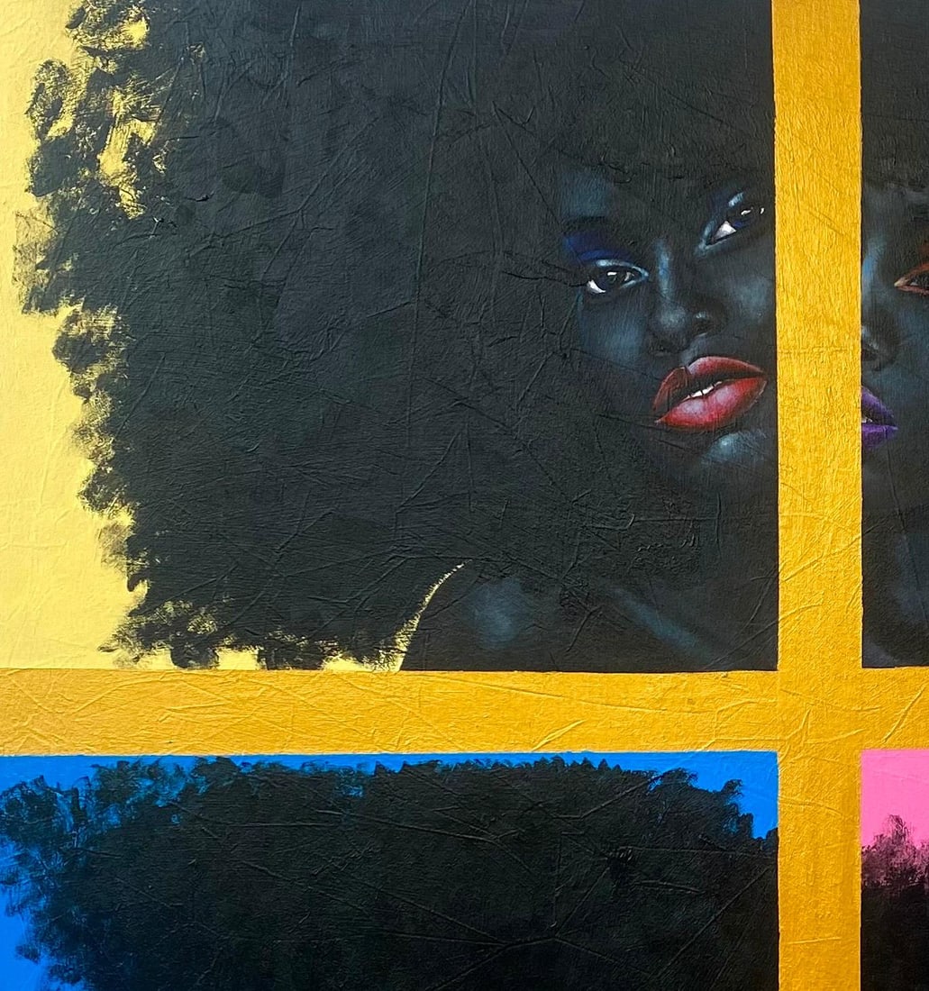 Samson Toba, Face and Phases - 21st Century, Contemporary, Figurative Portrait, African Women, 2024 - 12