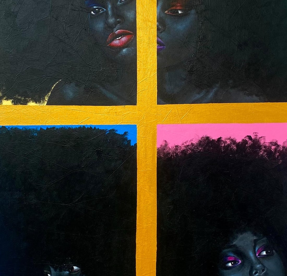 Samson Toba, Face and Phases - 21st Century, Contemporary, Figurative Portrait, African Women, 2024 - 4