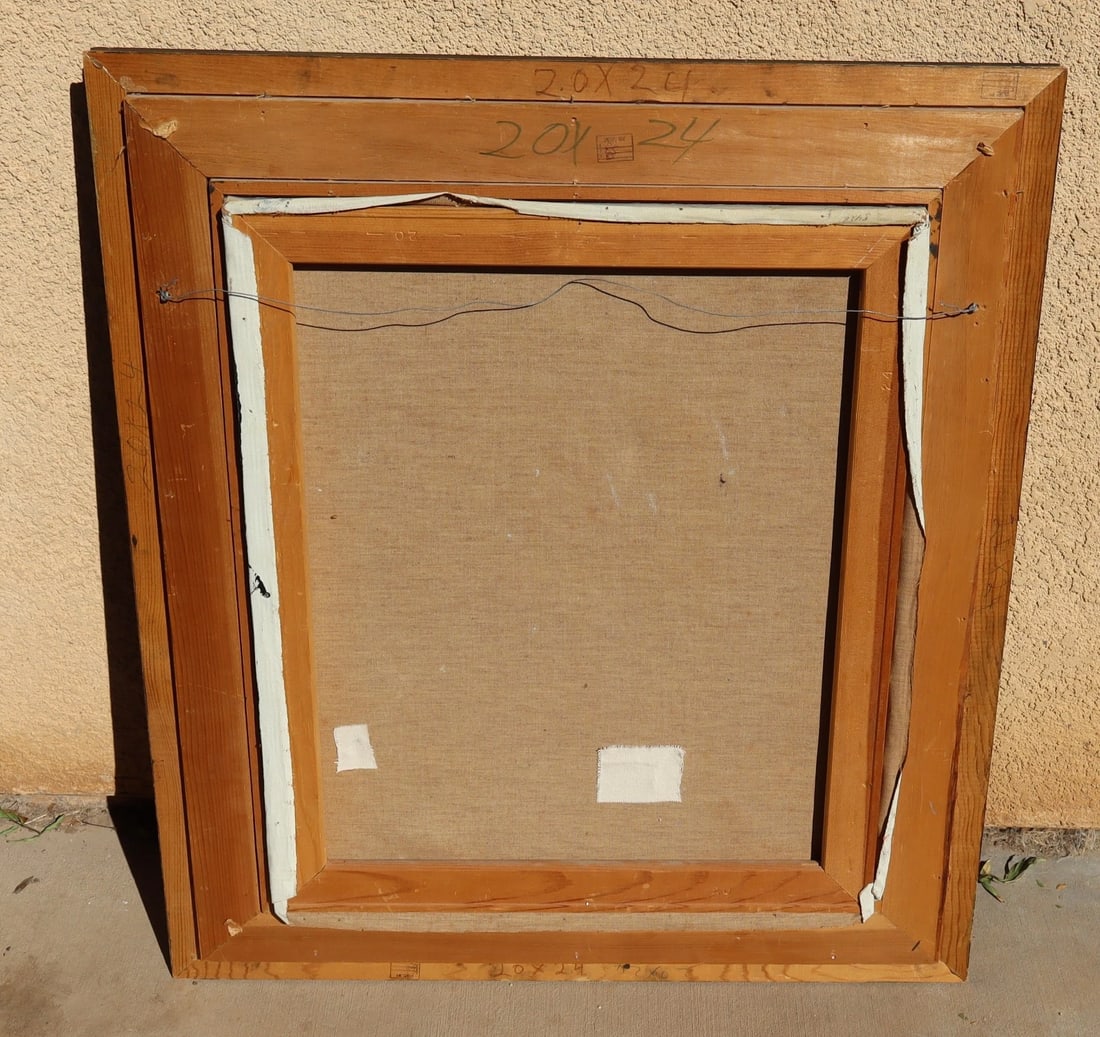 K.F. NG Original Abstract Expressionist Oil Painting Junk Boats - 5