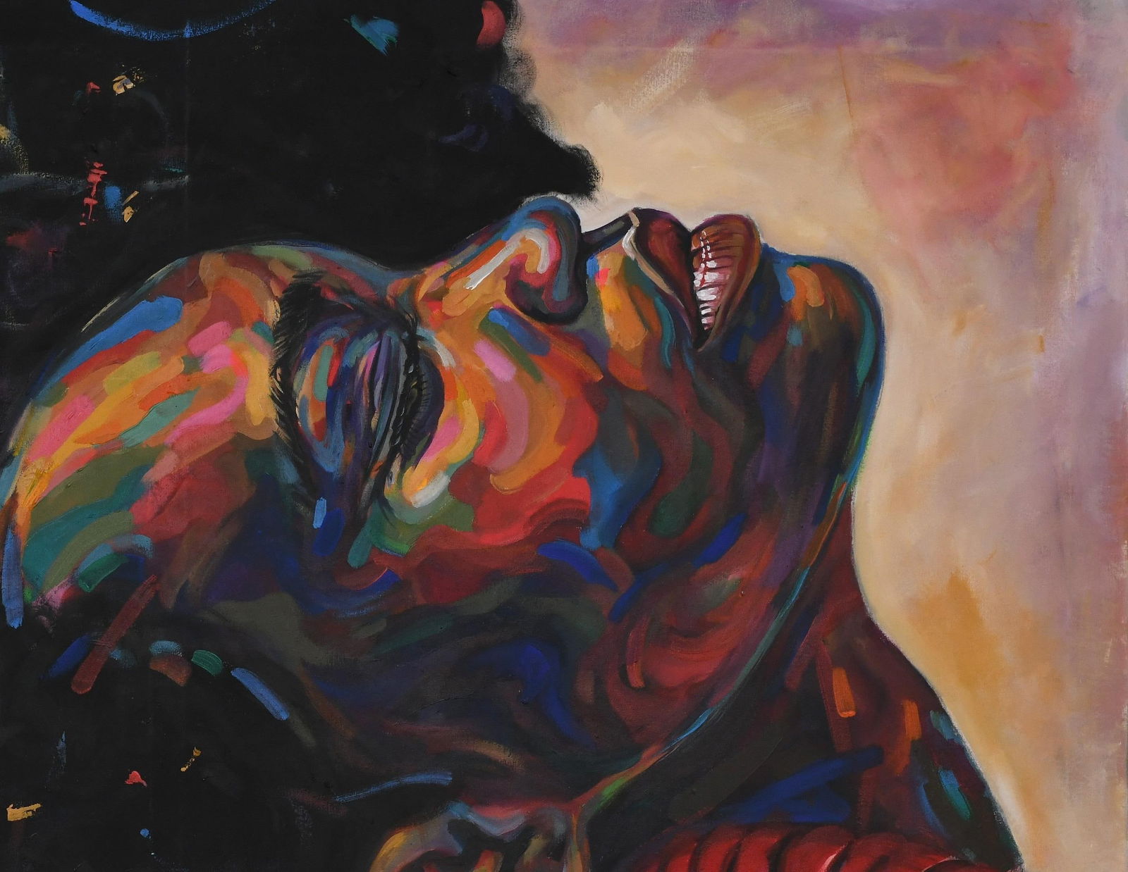 Damola Ayegbayo , Sisterhood 2 -21st Century, Contemporary, Figurative Portrait, Women Africa Love, - 13