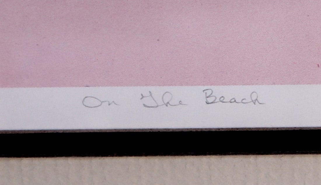 FRANK WHIPPLE Artist's Proof Lithograph ON THE BEACH (Chairs by the Sea) - 5