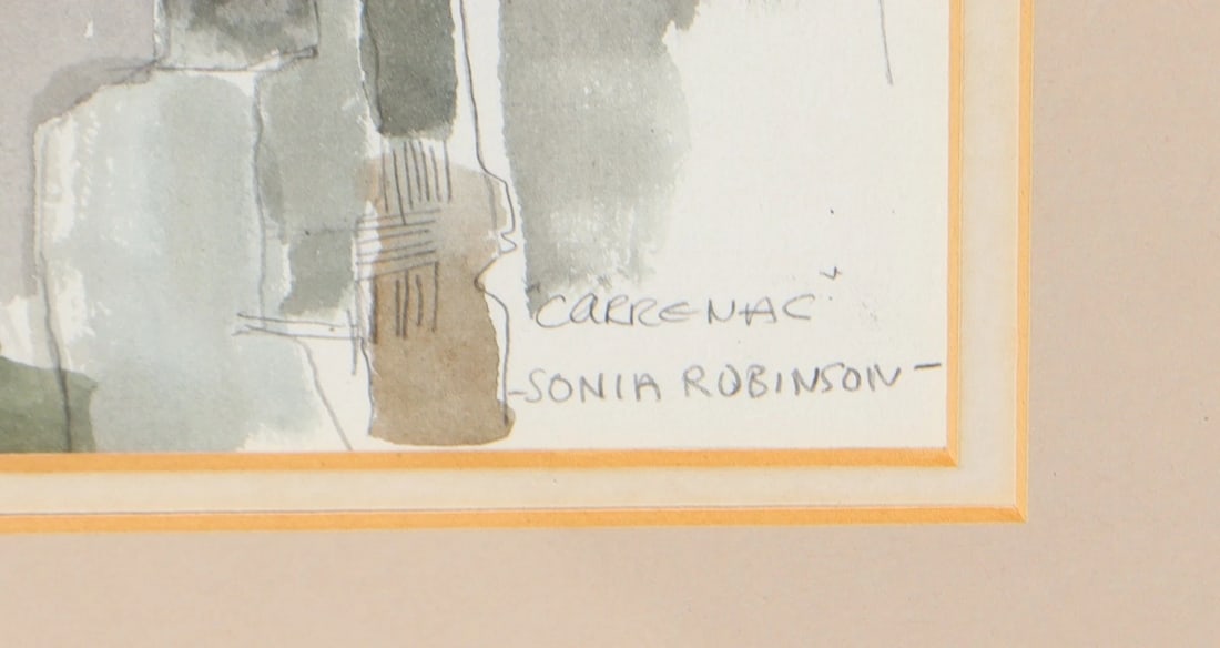 SUN YING Original Watercolor Union Square Scene with Statue The Dewey Monument - 3