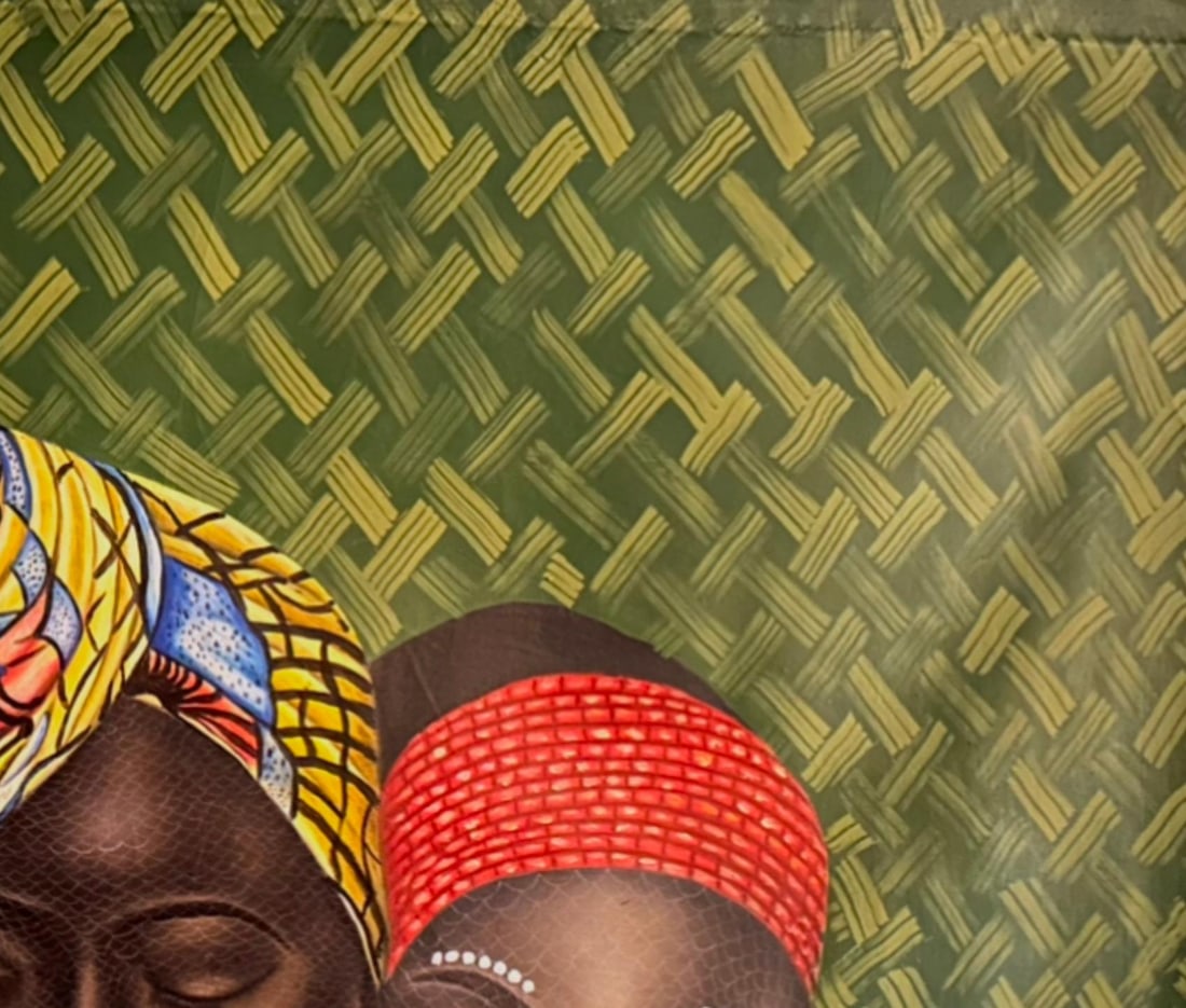 Ayotunde Ayomide, Triad - Contemporary, 21st Century, Figurative Portrait, Women Love, Mixed Media, - 11