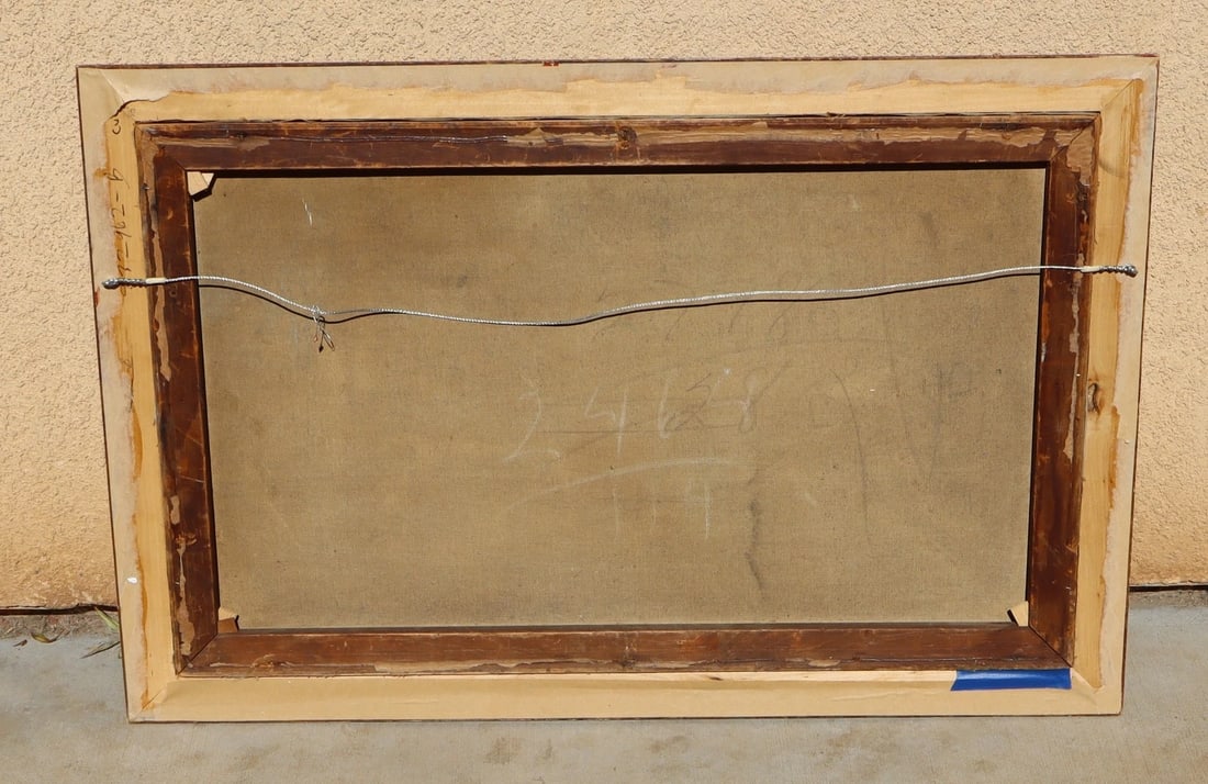 EVA MAKK Original oil painting Still Life with Flowers, Fruit and Cup - 5