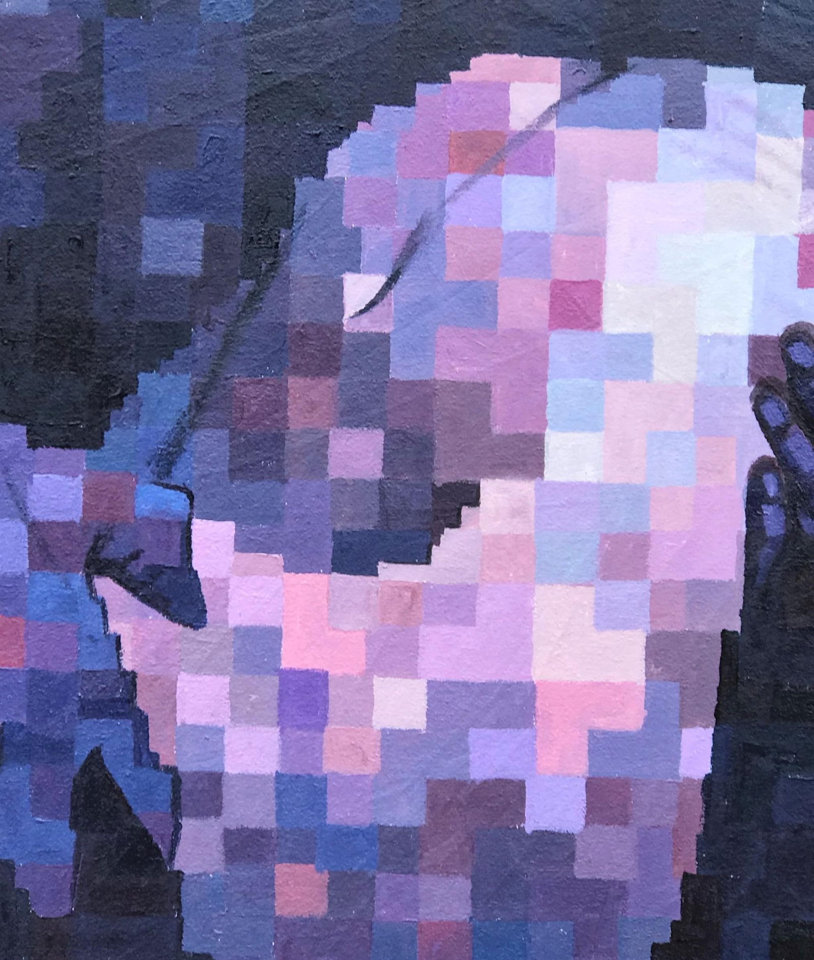 Olamilekan Okunade, Temple of God 2 - 21st Century, Contemporary, Figurative, Pixelated, Women, - 3