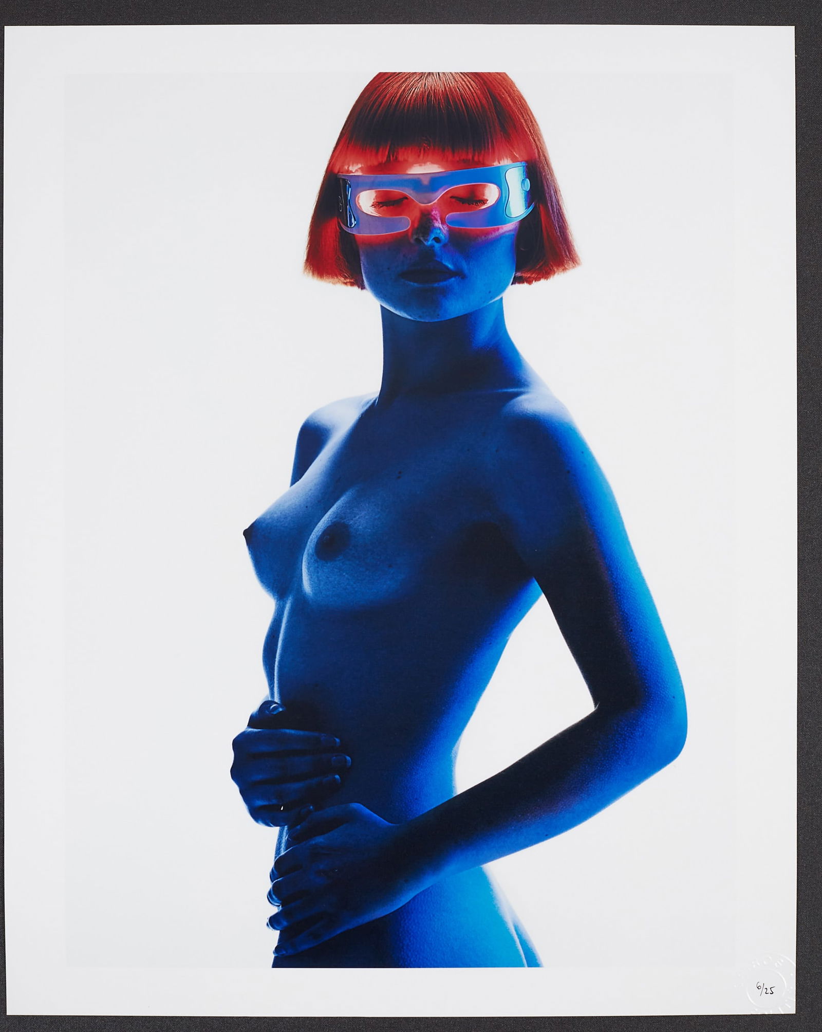 Electric Blue Android(2018) 7/25: Artist: Spiros Politis(1969-) Title:Electric Blue Android(2018) 7/25 Date/Period:2018 Materials:photography Size:20" x16" Description:Edition 7/25 “Electric Blue Android” (2018) . Sci-fi i
