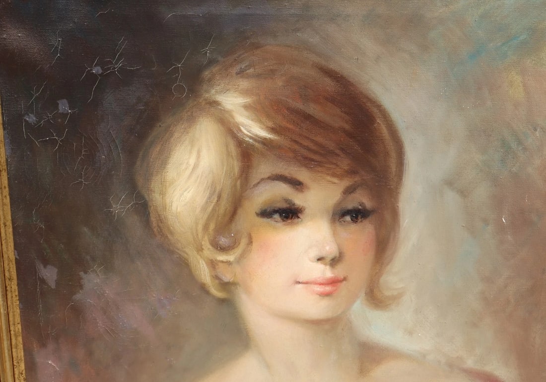 JEAN DAUMIER French Original oil painting Two Women in a Hat Shop - 3