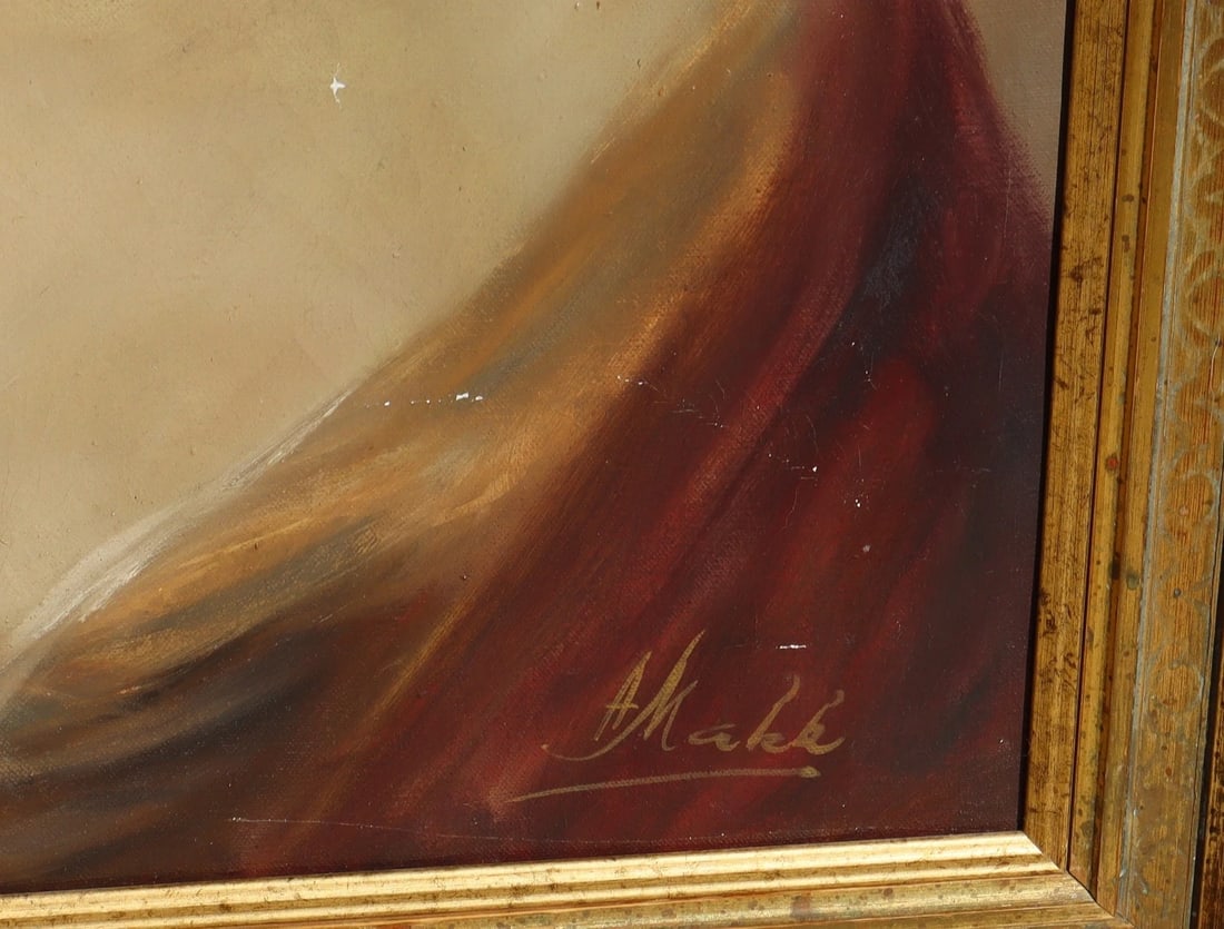 JEAN DAUMIER French Original oil painting Two Women in a Hat Shop - 4